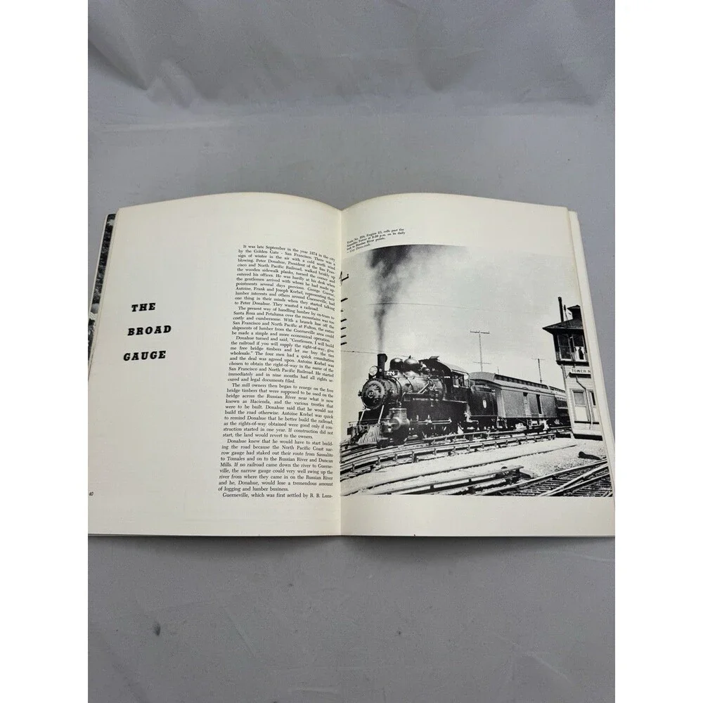 Signed Trains to Russia River Fred Stindt Railroad Book Northwestern Pacific